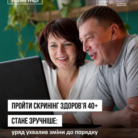 Пройти Скринінг здоров’я 40+ буде зручніше!